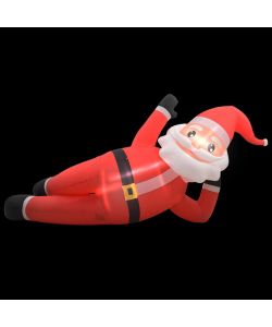 Babbo Natale Gonfiabile con LED IP44 Rosso 360 cm XXL
