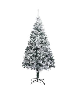 Albero di Natale Artificiale con Neve Verde 240 cm in PVC