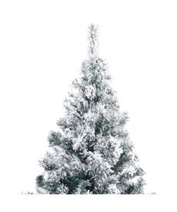 Albero di Natale Artificiale con Neve Verde 240 cm in PVC