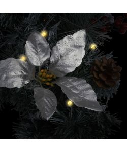 Ghirlanda Natalizia con Luci a LED Verde 2,7 m in PVC