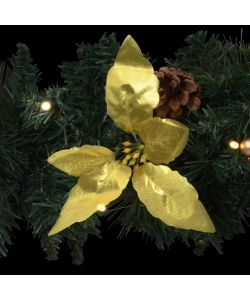 Ghirlanda di Natale ad Arco con Lucine LED Verde 90 cm in PVC