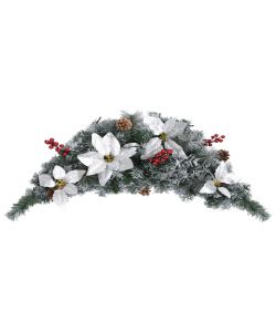 Ghirlanda di Natale ad Arco con Lucine LED Verde 90 cm in PVC