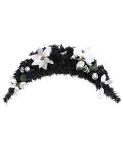 Ghirlanda di Natale ad Arco con Lucine LED Verde 90 cm in PVC