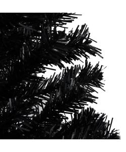Albero di Natale Artificiale con Supporto Nero 210 cm PVC