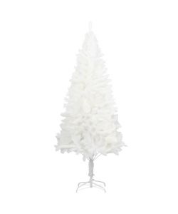 Albero di Natale Artificiale con Aghi Realistici Bianco 120 cm