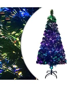 Albero di Natale Artificiale Supporto Verde 120 cm Fibra Ottica