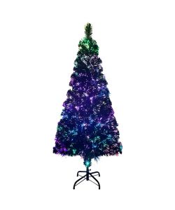 Albero di Natale Artificiale Supporto Verde 210 cm Fibra Ottica