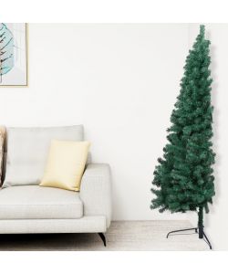 Albero di Natale Artificiale a Met Supporto Verde 180 cm PVC