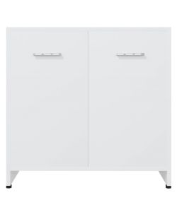 Armadio da Bagno Bianco 60x33x61 cm in Legno Multistrato