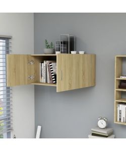 Armadietto da Parete Rovere Sonoma 80x39x40 cm in Truciolato