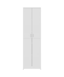 vidaXL Armadio per Ingresso Bianco in Legno Multistrato - 55x25x189 cm