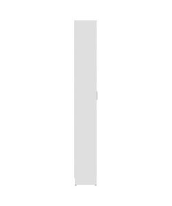 vidaXL Armadio per Ingresso Bianco in Legno Multistrato - 55x25x189 cm