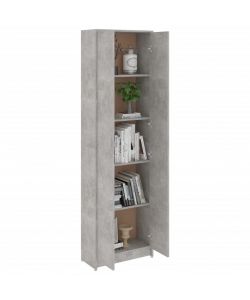vidaXL Armadio per Ingresso Grigio Cemento 55x25x189 cm