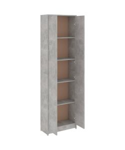 vidaXL Armadio per Ingresso Grigio Cemento 55x25x189 cm