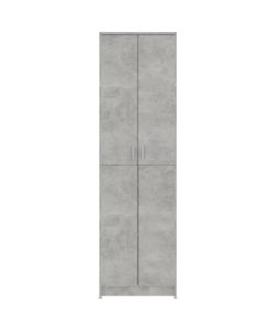 vidaXL Armadio per Ingresso Grigio Cemento 55x25x189 cm
