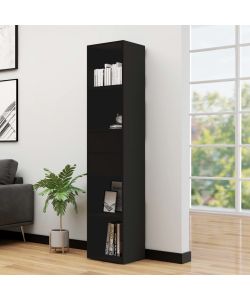 Libreria Nera 36x30x171 cm in Truciolato