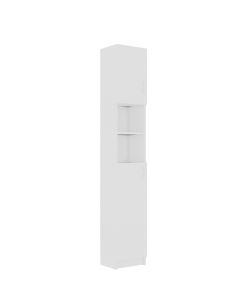 Armadio da Bagno Bianco 32x25,5x190 cm in Legno Multistrato