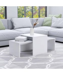 vidaXL Tavolino da Salotto Bianco 100x48x40 cm in Legno Multistrato