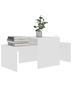 vidaXL Tavolino da Salotto Bianco 100x48x40 cm in Legno Multistrato