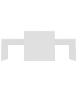 vidaXL Tavolino da Salotto Bianco 100x48x40 cm in Legno Multistrato