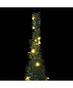 Albero di Natale Artificiale Pop-up Stringa a LED Verde 150 cm