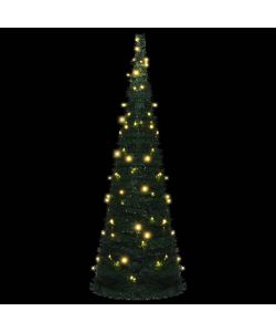 vidaXL Albero di Natale Artificiale Pop-up Verde 180 cm con 150 LED