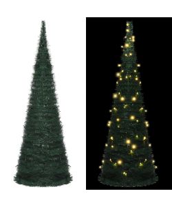 vidaXL Albero di Natale Artificiale Pop-up Verde 180 cm con 150 LED