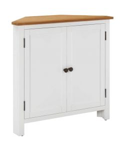 vidaXL Armadietto ad Angolo in Rovere e Acacia - 80x33,5x78 cm Marrone