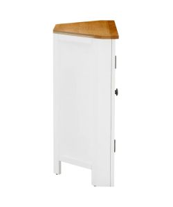 vidaXL Armadietto ad Angolo in Rovere e Acacia - 80x33,5x78 cm Marrone