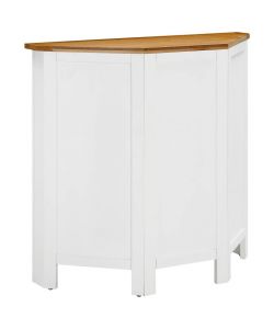 vidaXL Armadietto ad Angolo in Rovere e Acacia - 80x33,5x78 cm Marrone