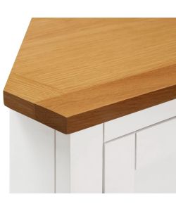 vidaXL Armadietto ad Angolo in Rovere e Acacia - 80x33,5x78 cm Marrone