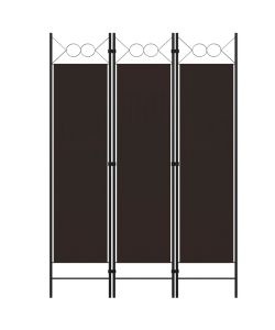 vidaXL Paravento 3 Pannelli Marrone 120x180 cm - Divisorio Decorativo