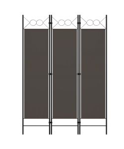 vidaXL Paravento 3 Pannelli Antracite 120x180 cm - Divisorio Decorativo