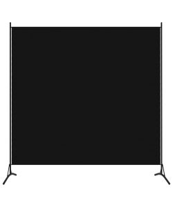 Paravento a 1 Pannello Nero 175x180 cm