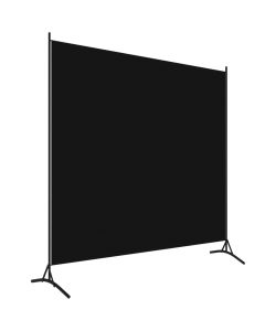 Paravento a 1 Pannello Nero 175x180 cm