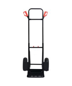  Carrello a Mano Telescopico 200 kg Nero e Rosso