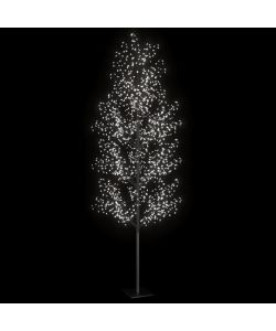 Albero di Natale 1200 LED Bianco Freddo Ciliegio in Fiore 400cm