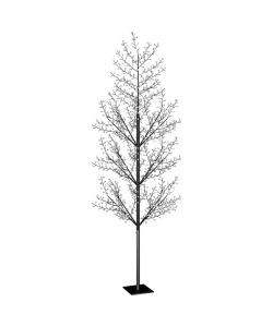 Albero di Natale 1200 LED Blu Ciliegio in Fiore 400 cm