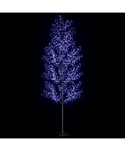 Albero di Natale 1200 LED Blu Ciliegio in Fiore 400 cm