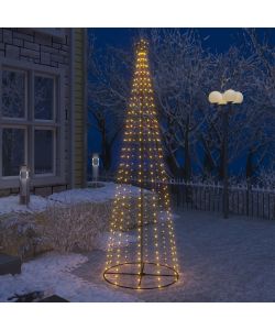 Albero di Natale a Cono con 300 LED Bianco Caldo 100x300 cm