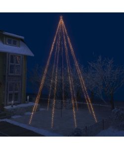 Albero Natale a Cascata di Luci LED Interni Esterni 1300 LED 8m