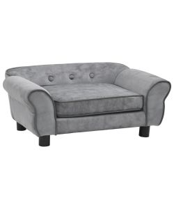 Divano per Cani Grigio 72x45x30 cm in Peluche