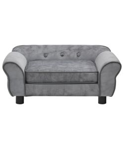 Divano per Cani Grigio 72x45x30 cm in Peluche