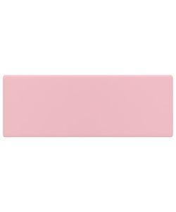 Lavabo Troppopieno Quadrato Rosa Opaco 41x41cm Ceramica