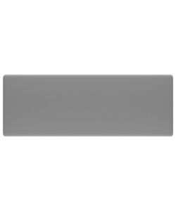 Lavabo Troppopieno Cubico Grigio Chiaro Opaco 41x41cm Ceramica