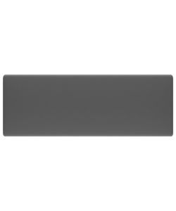 Lavabo Troppopieno Quadrato Grigio Scuro Opaco 41x41cm Ceramica