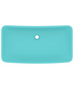 Lavabo Lusso Rettangolare Verde Chiaro Opaco 71x38 cm Ceramica