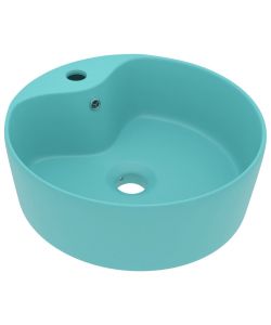 Lavandino con Troppopieno Verde Chiaro Opaco 36x13 cm Ceramica