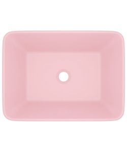 Lavandino Luxury Rosa Opaco 41x30x12 cm in Ceramica
