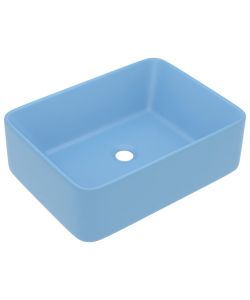 Lavandino Luxury Azzurro Opaco 41x30x12 cm in Ceramica